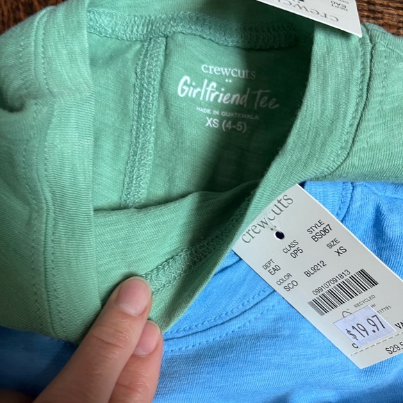 Lot of 3 Crewcuts Girls' long-sleeve girlfriend tee XSM (4-5) - Picture 4 of 5